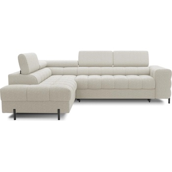 Eltap Кремав разтегателен ъглов диван с място за съхранение от букле (ляв ъгъл L форма) Ferucce - ELTAP (CO-FER-LT-18ROY)