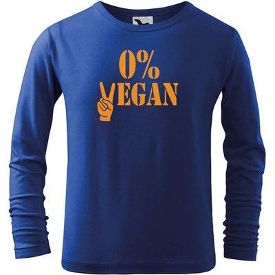 Dobrý triko Dětské bavlněné triko 0% vegan Královská modrá