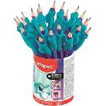 Maped Графитен молив с гума и моливник, HB, триъгълен, MAPED "Kidy Learn" 853502 (853502)