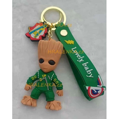 Přívěsek na klíče Strážci galaxie Groot zelený