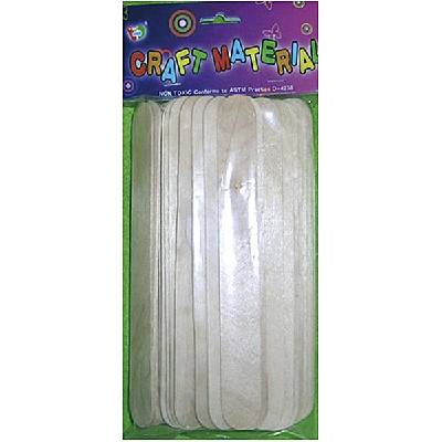 Дървени пръчици натурални, големи 50 броя (228-200005)