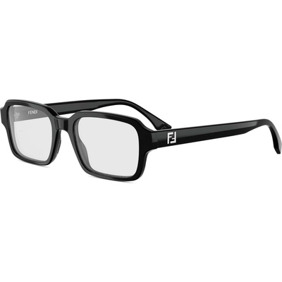 Fendi Squared Black Rectangular Eyeglasses