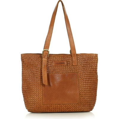 Mazzini Marco dámska kabelka typu hobo bag z prírodnej kože camel vs128b