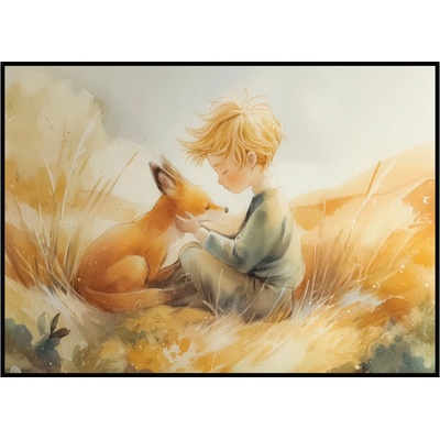 Jen tak z lásky Plakát Malý princ a liška Rozměr plakátu: A4 (21 x 29,7 cm) – Zboží Dáma