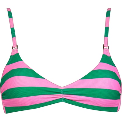 Watercult Дамско бикини горнище Watercult Women's Stripe Energy Bikini Top No. 7110 Bikini top - Pink / Green - размер 42 (EU) (150-6683-0114)