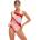 Speedo Цял бански womens printed asymmetric