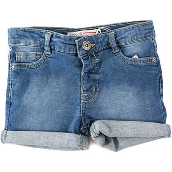 Minoti kraťasy dívčí džínové s elastenem Ditsy 1 světle modrá