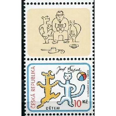 Česká pošta (2008) č. 561 ** KH - Česká republika - Dětem - O pejskovi a kočičce