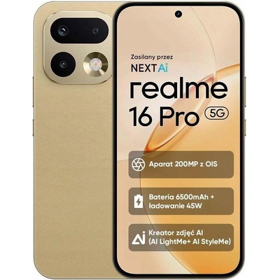 Realme 16 Pro 8GB/512GB Master Gold – Hledejceny.cz