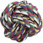 Flamingo Toy Taylor Knotted ball Mix - играчка за кучета - топка от памучно въже 9, 5 см - 1 брой, Белгия - 503913