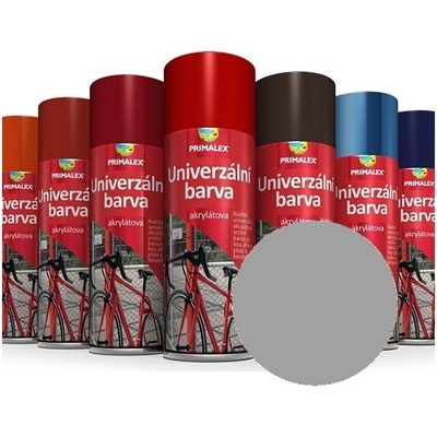 Primalex UNIVERZÁLNA FARBA 400ml RAL 9006 biela hliníková