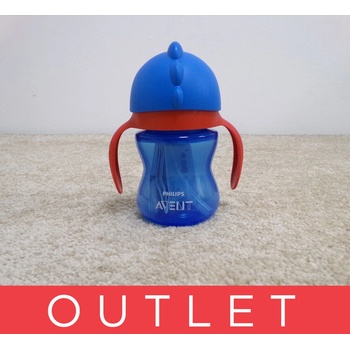Avent hrníček s brčkem modrý 200 ml