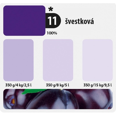 Kittfort ColorLine 2v1 tekutá tónovací a malířská barva 11 švestková 0,350 kg