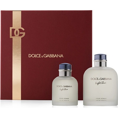 Dolce Gabbana Light Blue Pour Homme Darčeková sada pánska toaletná voda 200 ml a pánska toaletná voda 75 ml 200 ml