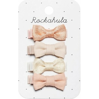 Klipové sponky do vlasov Rockahula Kids: Flora Linen Mini Bow