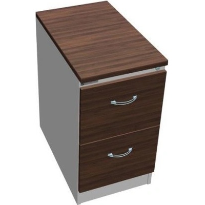 Office Pro kovová A4 kombinovaná lamino orech 2 zásuvky