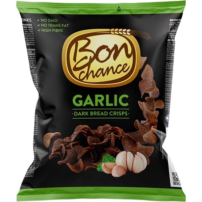 Bon Chance žitno pšeničné chlebové chipsy s česnekem 120 g