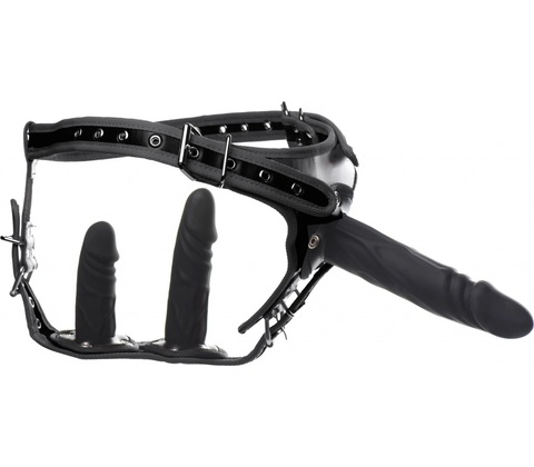 Strict Double Penetration Strap On Harness