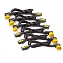 APC AP8704S-WW Power Cord Kit, ( 6ea) ,Locking, 10A, 100-230V, C13 to C14 1,2m