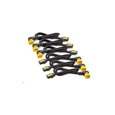 APC AP8704S-WW Power Cord Kit, ( 6ea) ,Locking, 10A, 100-230V, C13 to C14 1,2m
