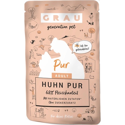 GRAU Adult bez obilnín kuracie 16 x 125 g