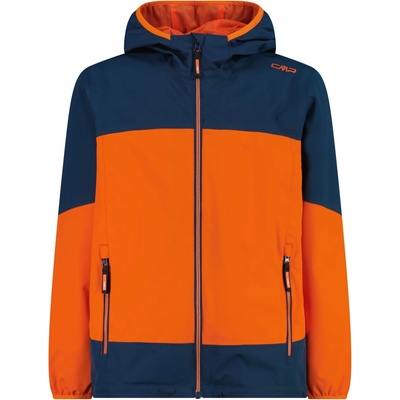 CMP Детско водоустойчиво яке CMP Kid's Jacket Fix Hood Ripstop Waterproof jacket - Midnight / Carrot - размер 176 (EU) (703-4488-0816)