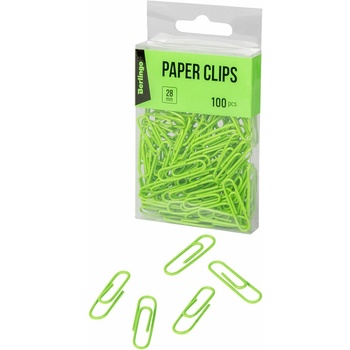 Image 1 of Berlingo Кламери Berlingo, зелени, 100бр. в опаковка (OK43558)