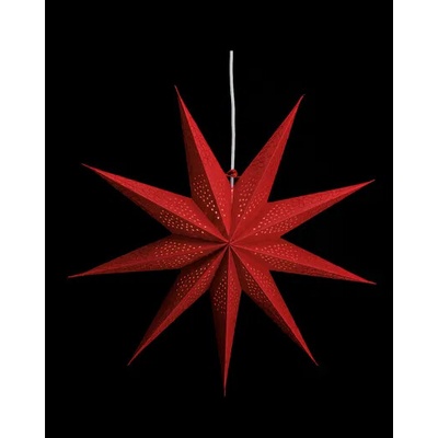 Papierová led hviezda 60cm červená - G.Wurm