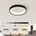 Brilagi - LED димируем таванен плафон FALCON MODERN LED/30W/230V 40 cm черен +DO (BG3099)