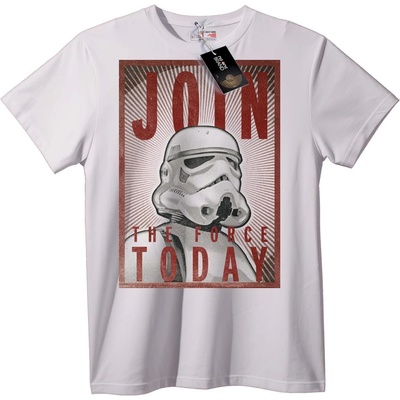 NOONEBRAND Тениска Star Wars Присъедини се към Силата - L, White