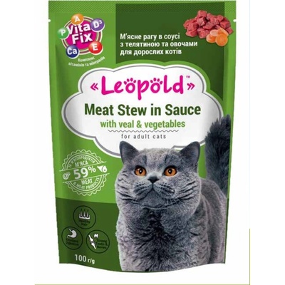 Leopold Teľacie dusené v omáčke so zeleninou 100 g
