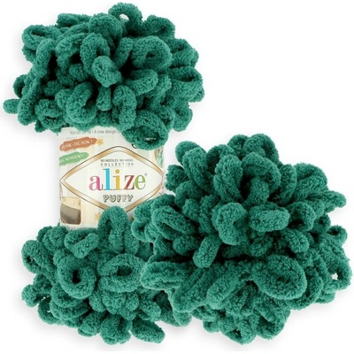 Alize Puffy 847 smaragdovo zelená