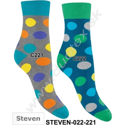 Steven Bavlnené ponožky 022 221 C221 sivá