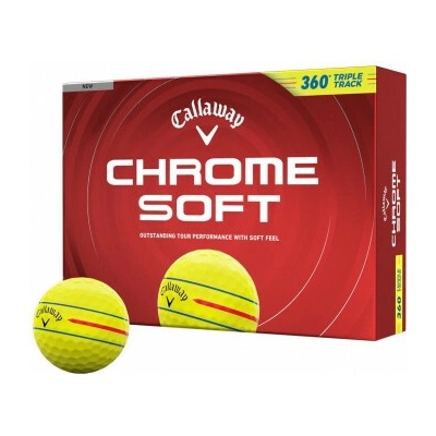 Callaway Chrome Soft 360 Triple Track žlutá 12 ks