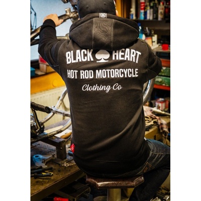 BLACK HEART HOT ROD MOTORCYCLE Čierna