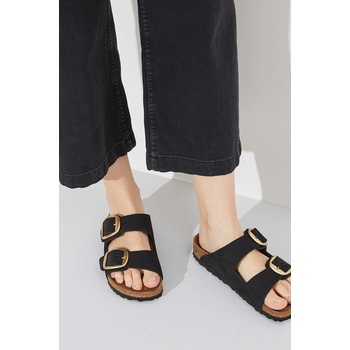 Birkenstock Чехли от набук Birkenstock Arizona Big Buckle (1023290.BLK)