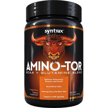 Syntrax Amino Tor / BCAA + Glutamine Blend [340 грама] Портокал - Цитрус