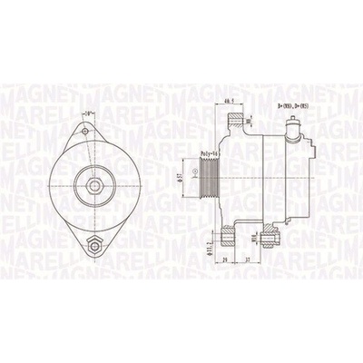 Alternátor MAGNETI MARELLI 063731949010