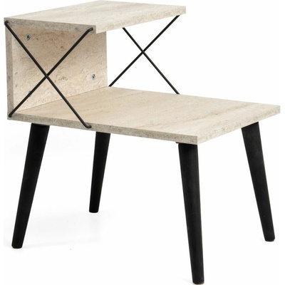Hanah Home Travertine Black Cross