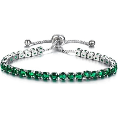 Sisi Jewelry náramek Swarovski Elements Cianoti Smaragd NR1108 Zelená