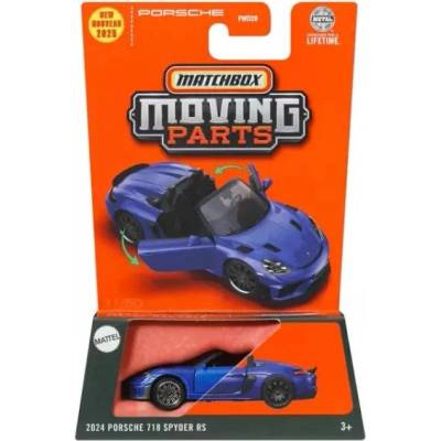 Mattel Matchbox: Количка с подвижни части: 2024 Porsche 718 Spyder RS (JHV66)