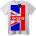 NOONEBRAND Тениска Oasis Union Jack - S, Black
