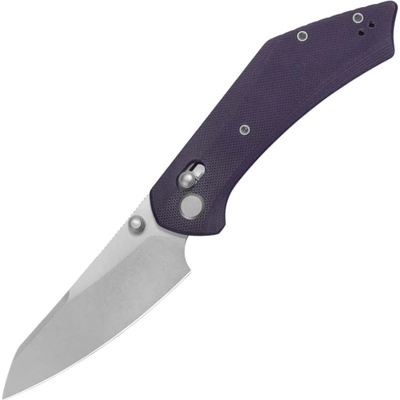 Geo Knife DIVID Stonewash M390 Blade, Purple G10 GEO2507G