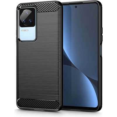 Tech-Protect Защитен Калъф за Xiaomi Poco F4, Tech-Protect Premium Carbon Case, Черен (9589046924170)
