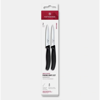 Victorinox Sada kuchynských nožov na zeleninu SWISS CLASSIC 10 cm 2 ks čierna 6.7791.2C1