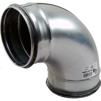 Image 1 of Dalap Kръгло метално коляно 90° с уплътнителна гума Ø 100 мм (80080)