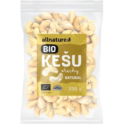 Allnature Kešu jádra BIO 250 g