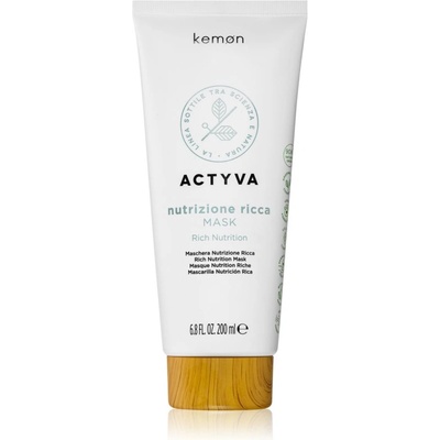 Kemon Actyva Nutrizone Ricca подхранваща маска за суха коса 200ml