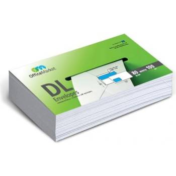 Officemarket СМЗ пликове DL с ляв прозорец (11205001)