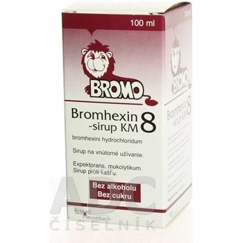 Bromhexin 8 sirup KM sir.1 x 100 ml